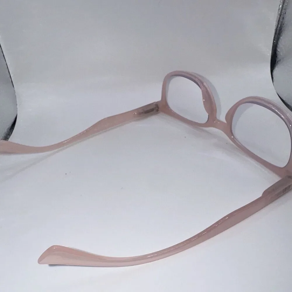 Rae Dunn Women’s Pink Cat Eye Full Rim Plastic Solid Eyeglass Frames
